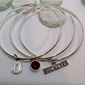 Logo Art Ohio State Buckeyes bangles